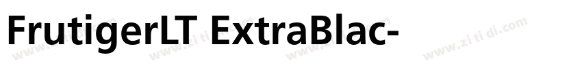 FrutigerLT ExtraBlac字体转换